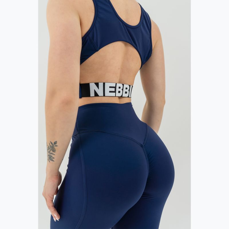 Dámský tréninkový top NEBBIA Gym Therapy Cropped dark blue 5