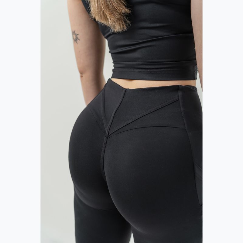 Dámské šortky NEBBIA High Waisted Biker 10″ Gym Therapy training shorts black 9