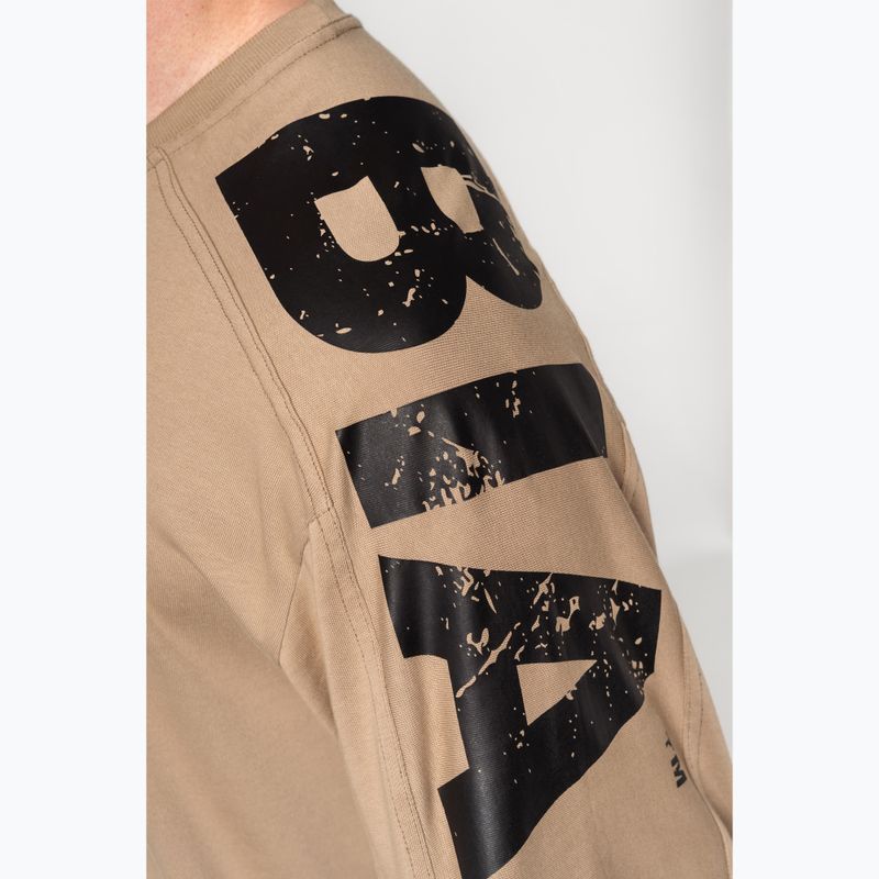 Pánské sportovní  tričko NEBBIA Lifting Club light brown 4
