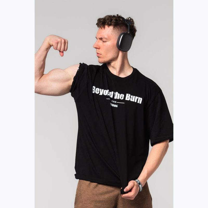 Pánské sportovní tričko NEBBIA Heavyweight Grind black 5