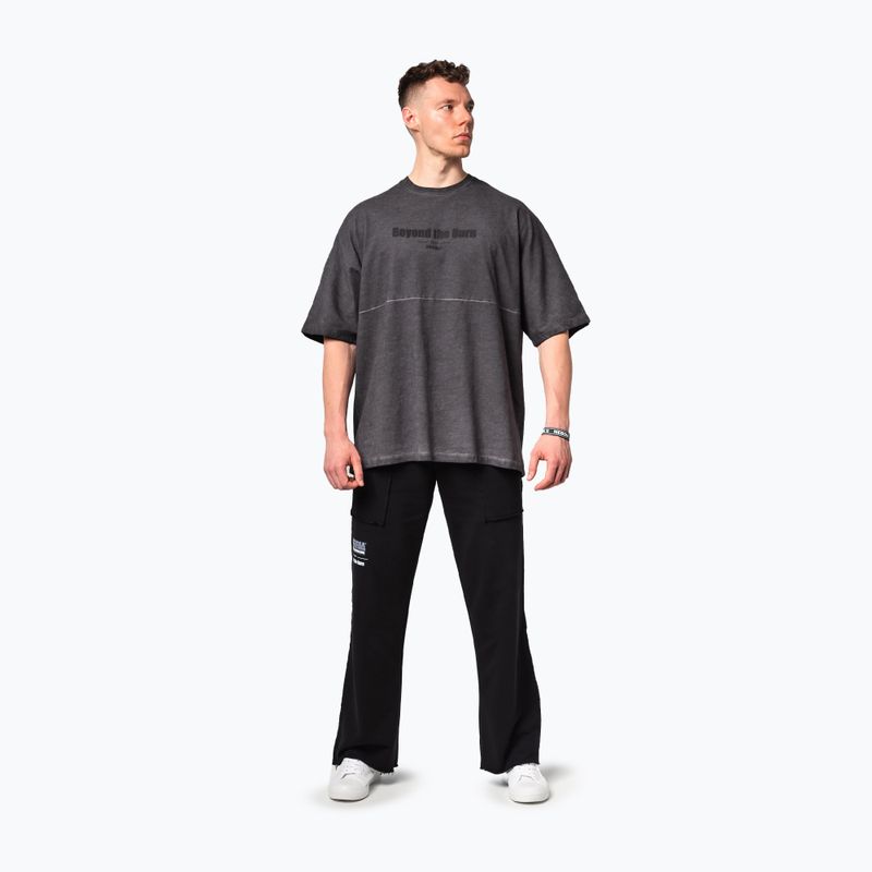 Pánské sportovní tričko NEBBIA Washed-Off Heavyweight No Shortcuts black 2