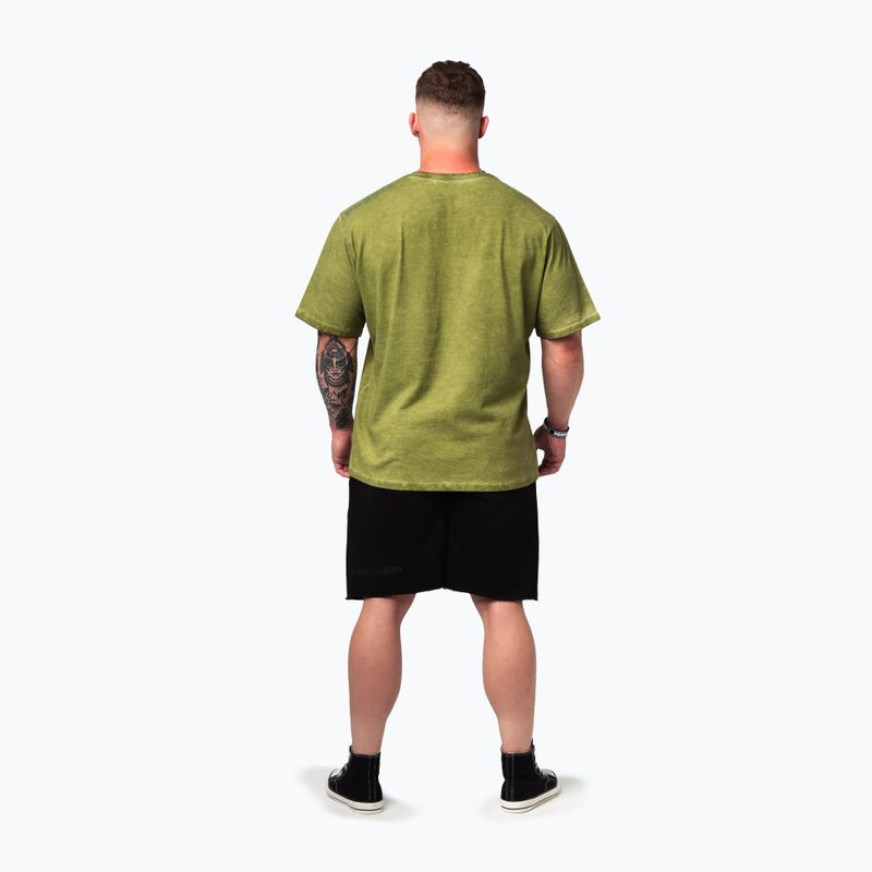 Pánské sportovní  tričko NEBBIA Washed-Off Heritage green 3