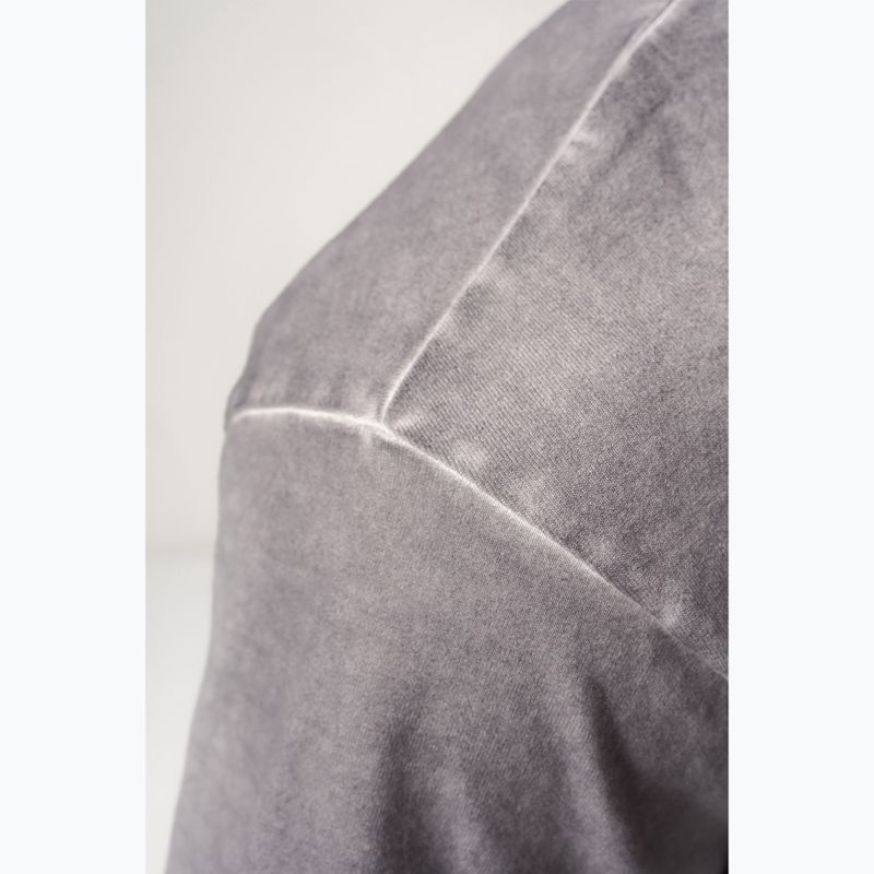 Pánské sportovní tričko NEBBIA Washed-Off Heavyweight Grind light grey 5