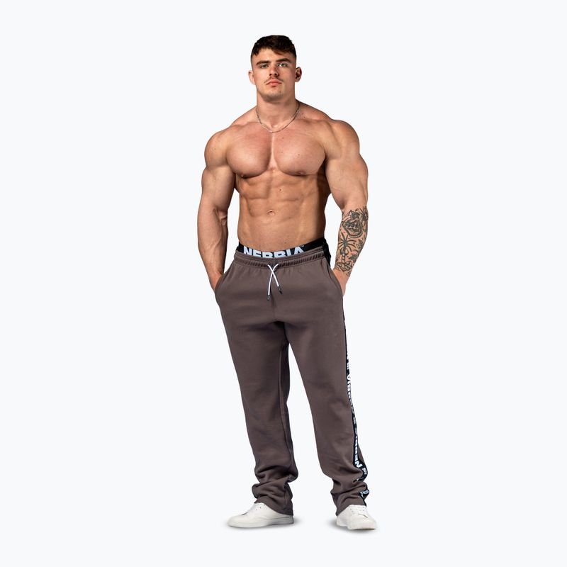 Pánské tréninkové kalhoty NEBBIA Hero brown 2