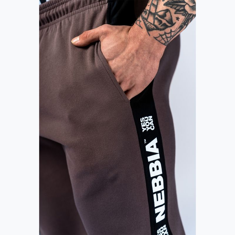 Pánské tréninkové kalhoty NEBBIA Hero brown 6