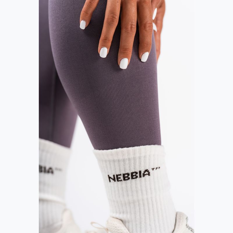 Dámské tréninkové legíny NEBBIA Flow Seamless Push-Up dark grey 8