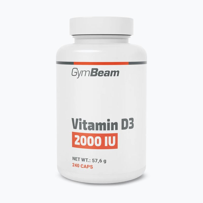 Vitamín D3 GymBeam 2000 IU 240 kapslí