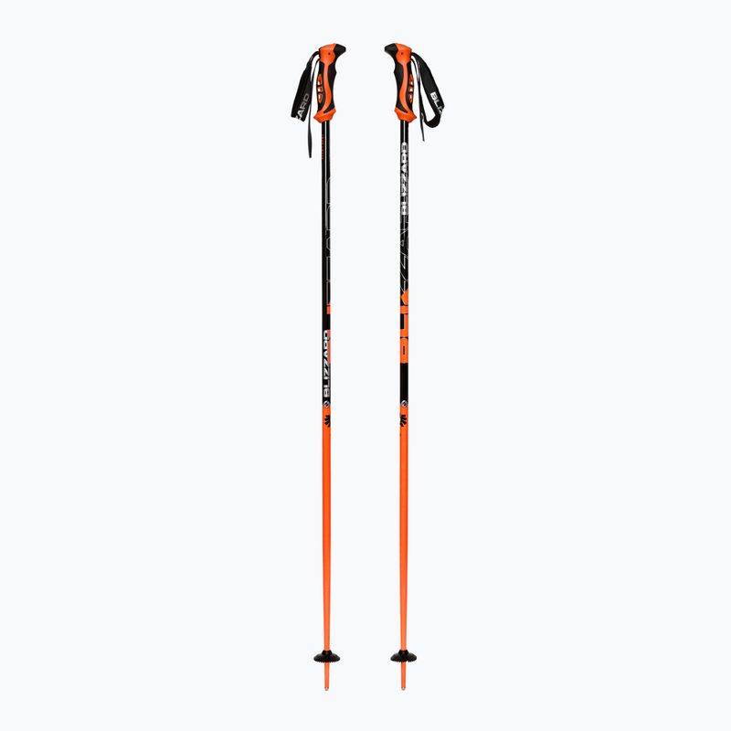 Lyžařské hůlky Blizzard Allmountain neon orange