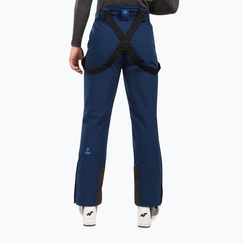 Pánské lyžařské kalhoty Kilpi Mimas dark blue 2