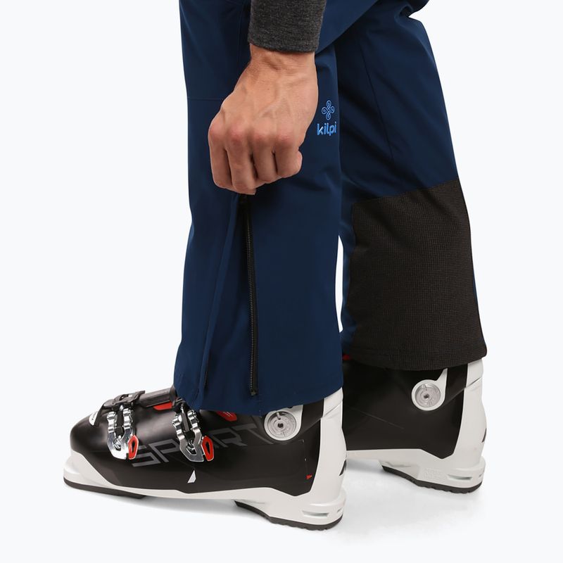 Pánské lyžařské kalhoty Kilpi Mimas dark blue 4