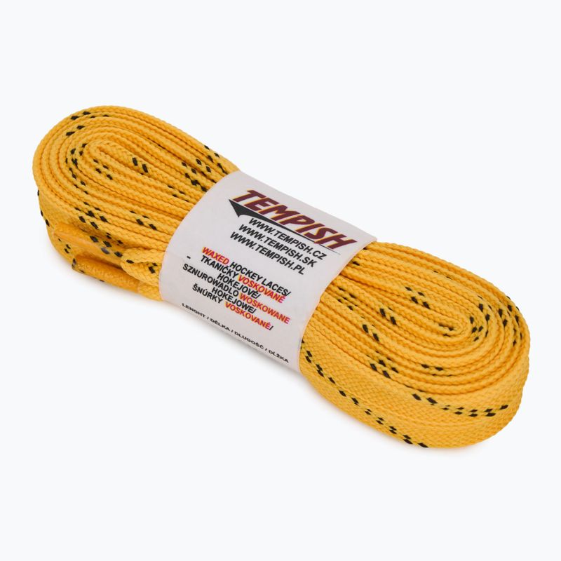 Tkaničky do bruslí Tempish Hockey Waxed yellow