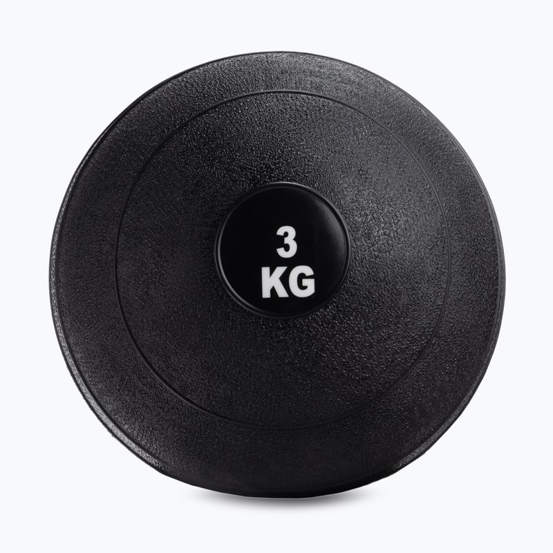 InSPORTline medicinální míč 3 kg černý 13477