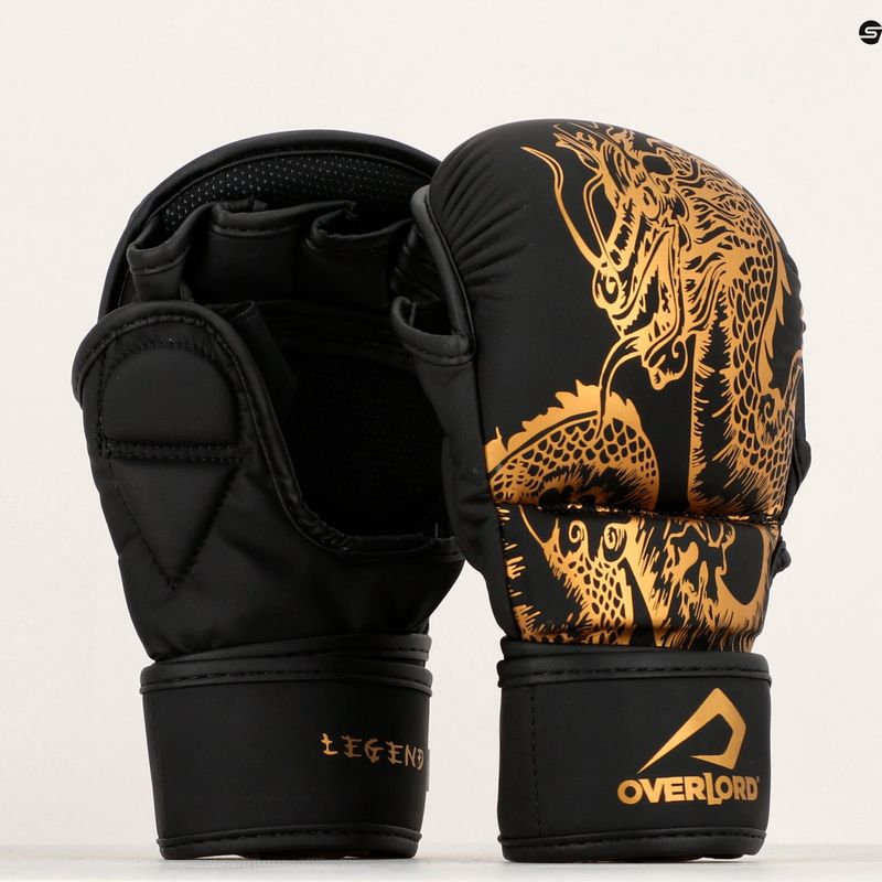Rukavice Overlord Legend MMA černá/zlatá 101004-BK_GO 7