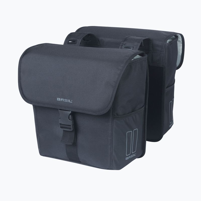 Brašna na kolo Basil Go Double Bag 32 l solid black
