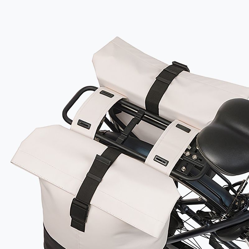 Cyklistická brašna Basil Cove Double Pannier Bag 32 l off white/black 7