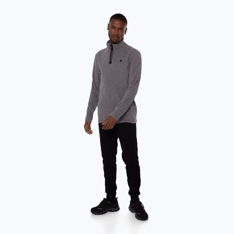 Pánská fleecová mikina Protest Perfectym 1/4 Zip Active dark grey melee 2
