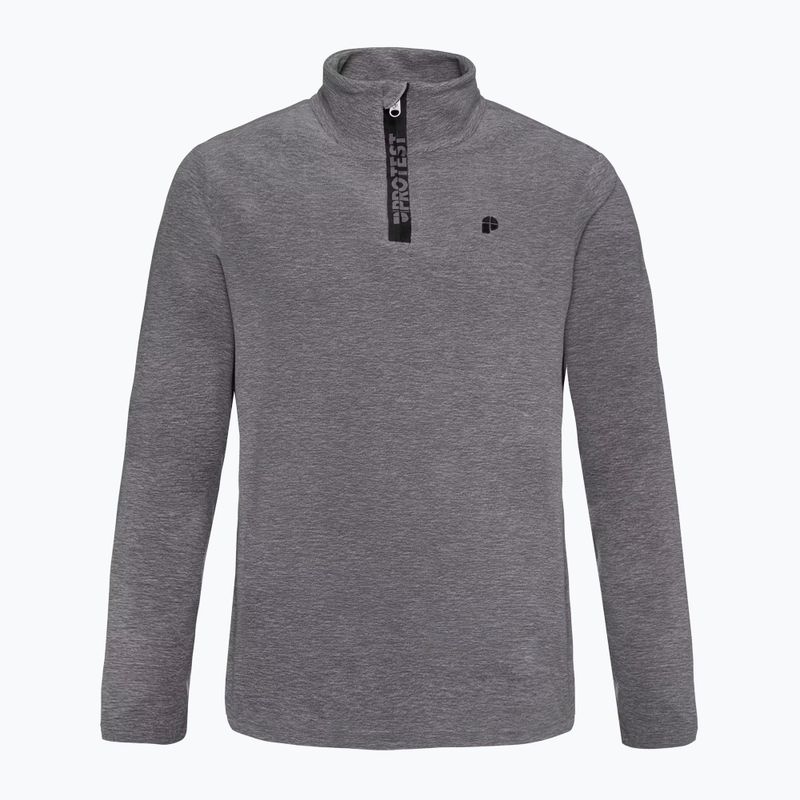 Pánská fleecová mikina Protest Perfectym 1/4 Zip Active dark grey melee 6