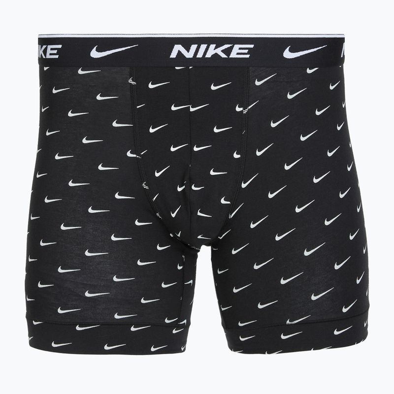 Pánské boxerky Nike Everyday Cotton Stretch 3 pairs swoosh print/grey/university blue 4