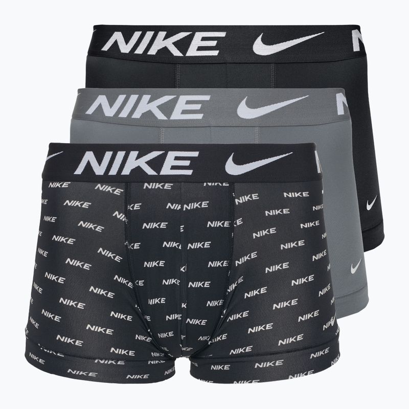 Pánské boxerky Nike Dri-Fit Essential 3 páry nike logo print/cool grey/black