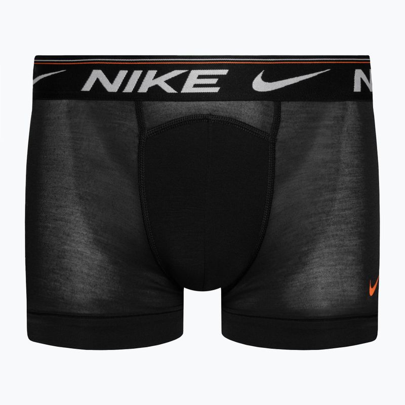 Pánské boxerky Nike Dri-FIT Ultra Comfort Trunk 3 páry tyrkysová/černá/oranžová 4