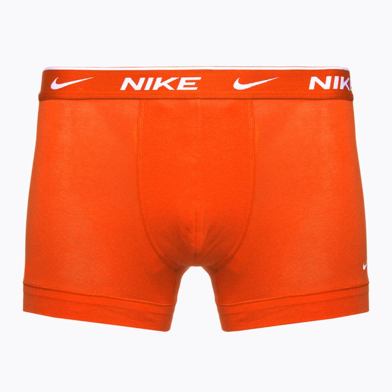 Pánské boxerky Nike Everyday Cotton Stretch Trunk 3 páry team orange/uni red/black 2