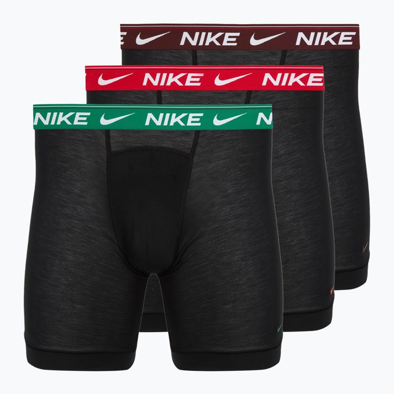 Pánské boxerky Nike Dri-FIT Ultra Comfort Long 3 pack gray
