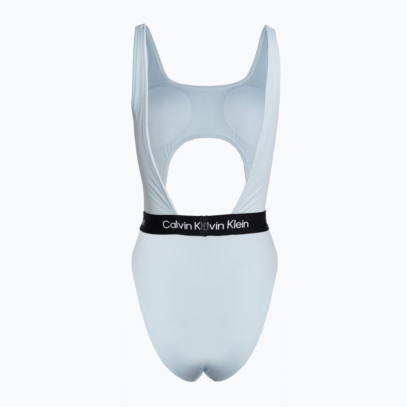 Dámské jednodílné plavky Calvin Klein Cut Out One Piece-Rp blue 2