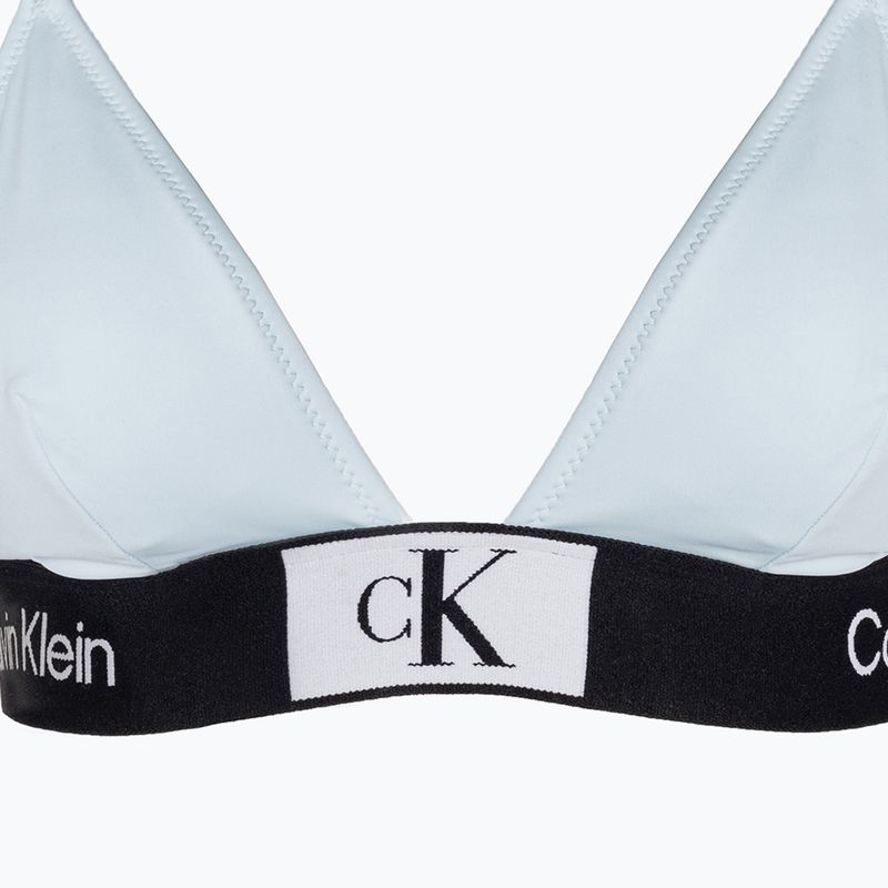 Calvin Klein Horní díl modrých plavek Triangle-Rp 3