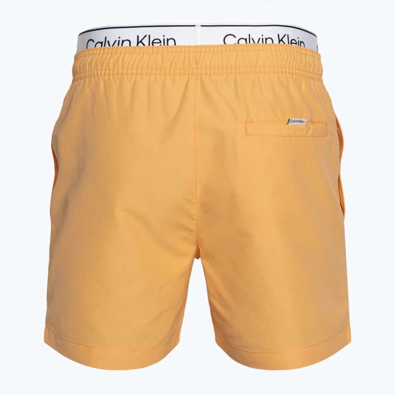 Pánské plavecké šortky Calvin Klein Medium Double WB buff orange 2