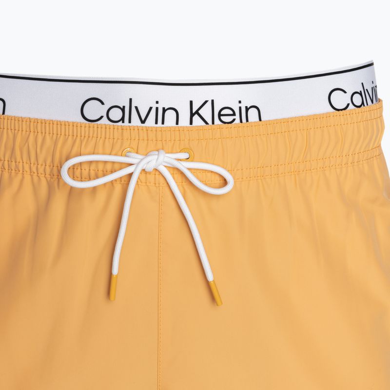 Pánské plavecké šortky Calvin Klein Medium Double WB buff orange 3