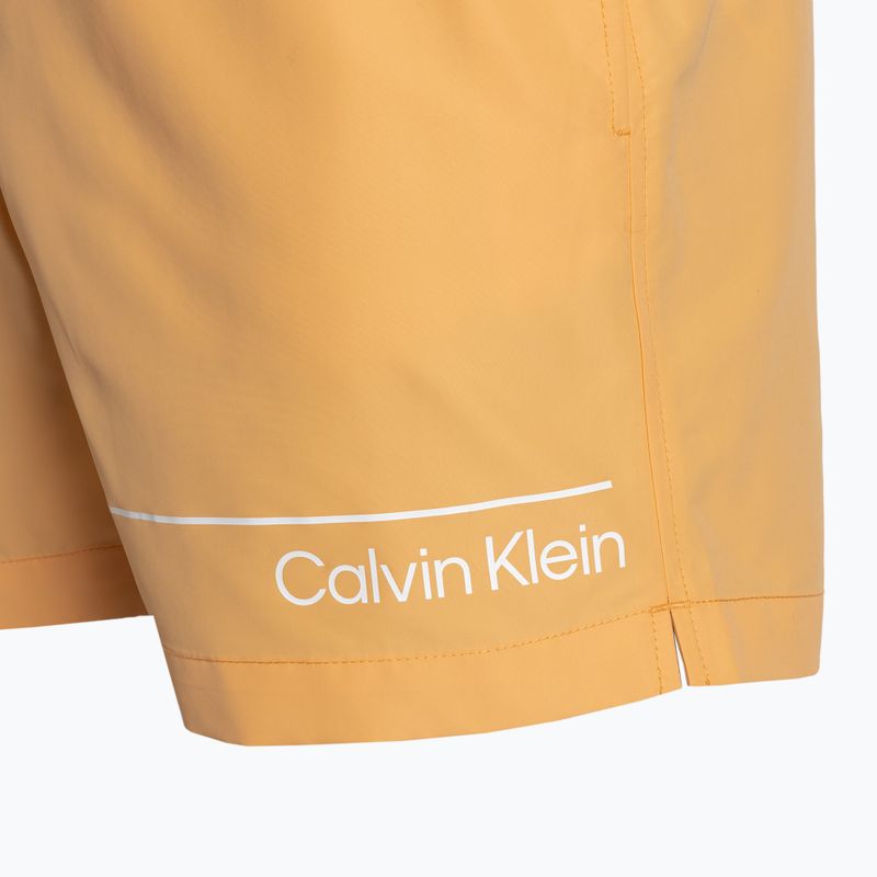 Pánské plavecké šortky Calvin Klein Medium Double WB buff orange 4
