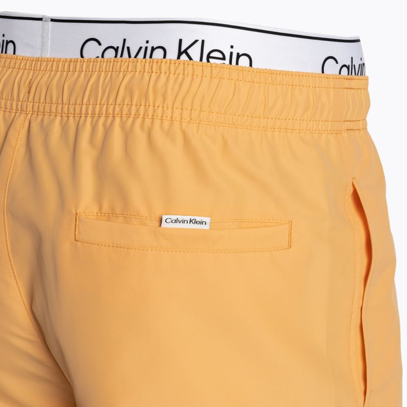 Pánské plavecké šortky Calvin Klein Medium Double WB buff orange 5