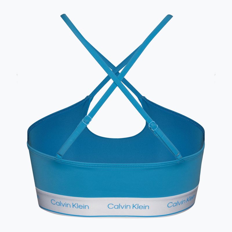 Horní díl plavek  Calvin Klein Halter Bralette malibu blue 2