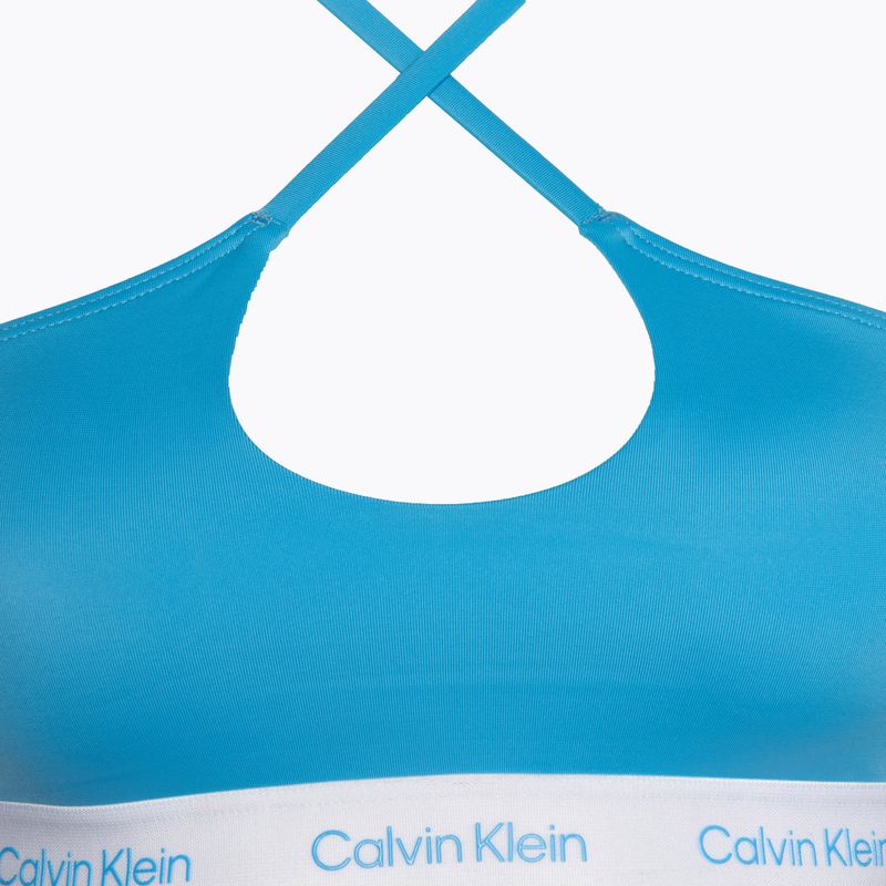 Horní díl plavek  Calvin Klein Halter Bralette malibu blue 3