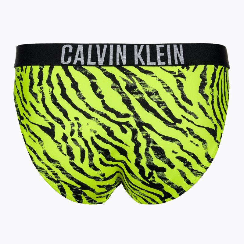 Spodní díl plavek  Calvin Klein Bikini Print zebra citrust burst 2