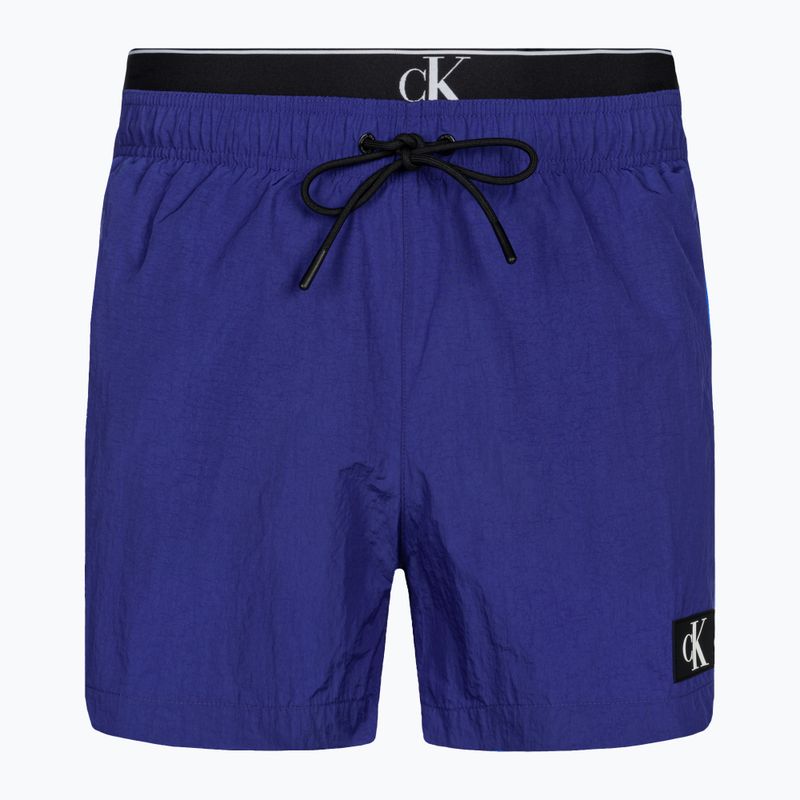 Pánské plavecké šortky Calvin Klein Medium Double WB midnight lagoon