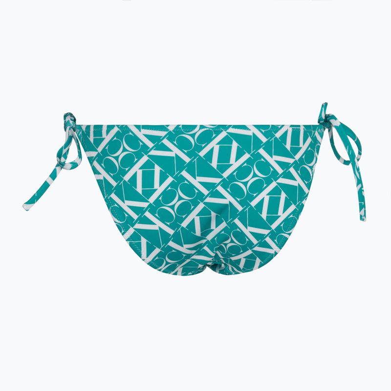 Spodní díl plavek  Calvin Klein String Side Tie Print monogram blue 2
