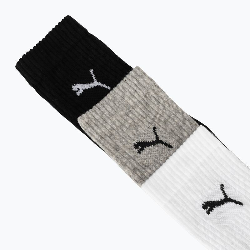 Ponožky PUMA Sport Crew Lightweight 3 pairs white/grey/black 6