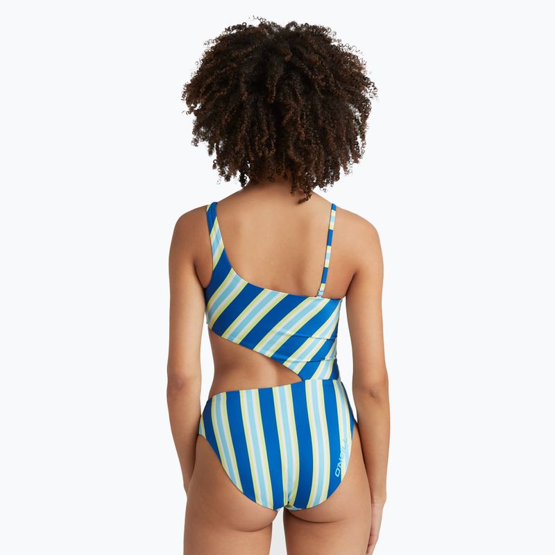 Dámské jednodílné plavky O'Neill Poppy blue towel stripe 5