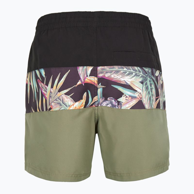 Pánské plavecké šortky O'Neill Cali Block 15'' black tropical flower 7