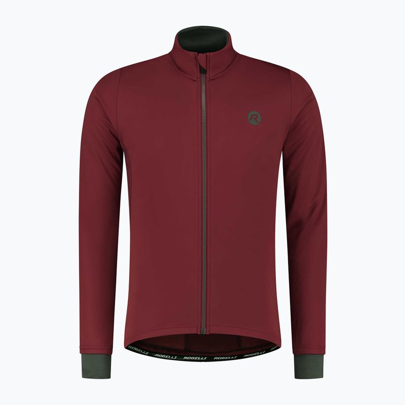 Pánská cyklistická bunda Rogelli Essential Winter burgundy 3