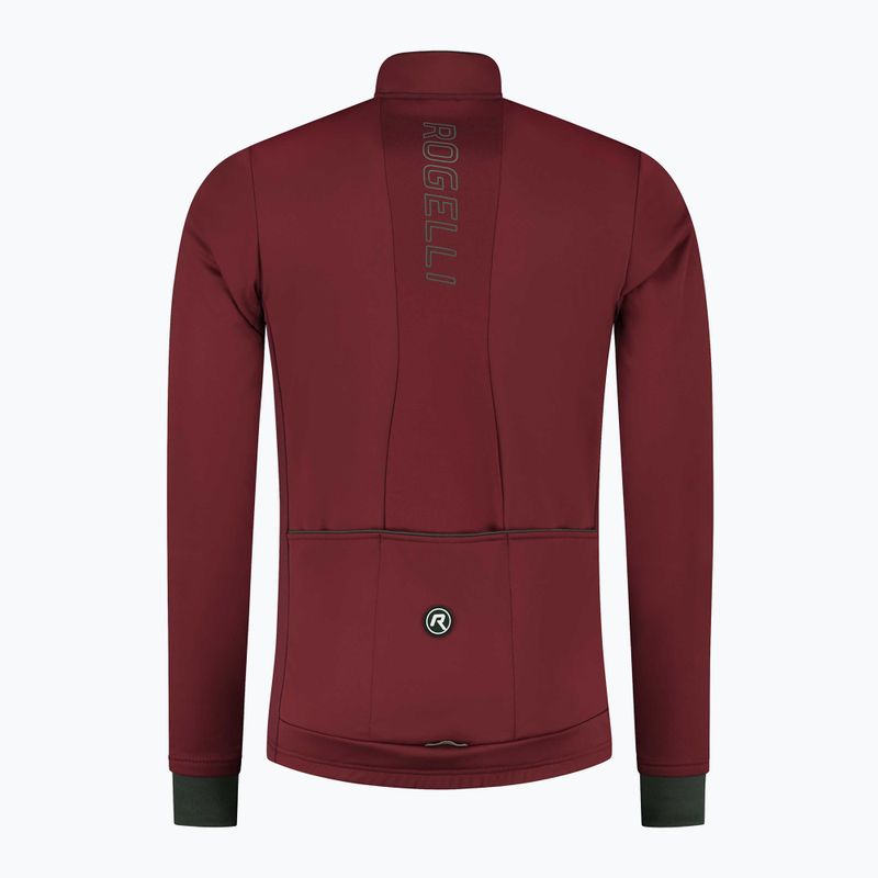 Pánská cyklistická bunda Rogelli Essential Winter burgundy 4