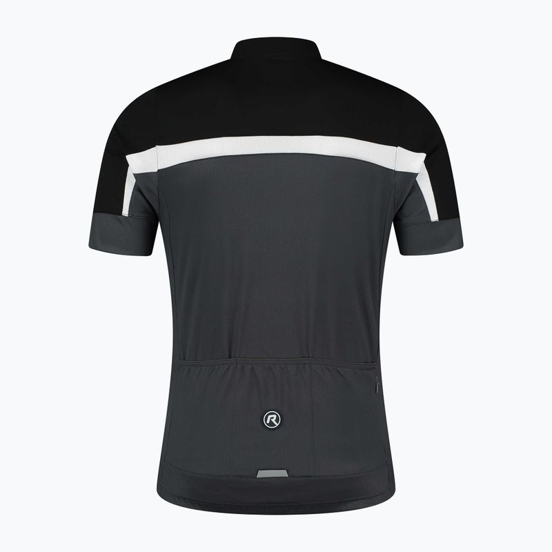 Pánský cyklistický dres Rogelli Course black/grey/white 4