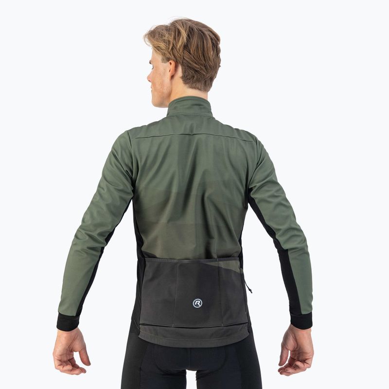 Pánská cyklistická bunda Rogelli Tarax Winter Jacket army green 3
