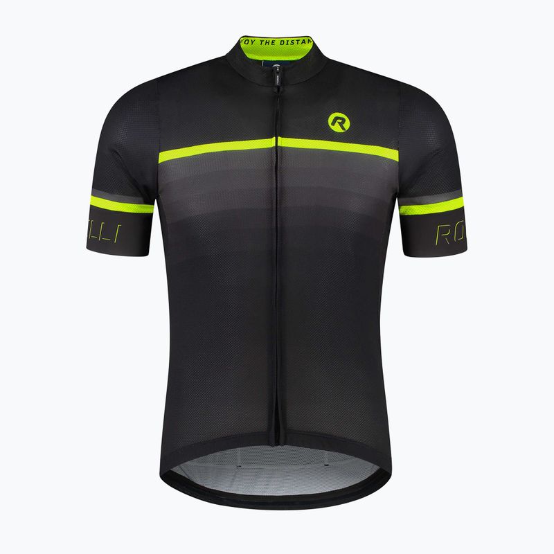 Pánský cyklistický dres Rogelli Hero II yellow/black/grey 3
