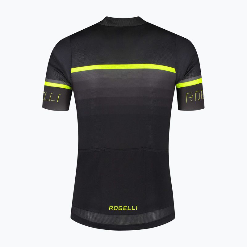 Pánský cyklistický dres Rogelli Hero II yellow/black/grey 4
