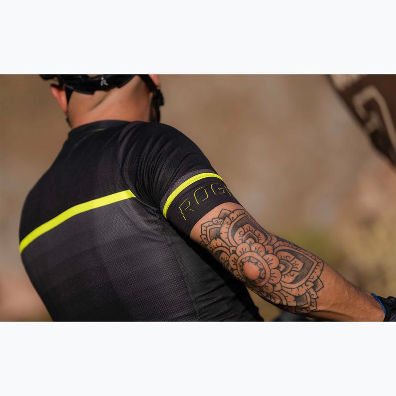 Pánský cyklistický dres Rogelli Hero II yellow/black/grey 8