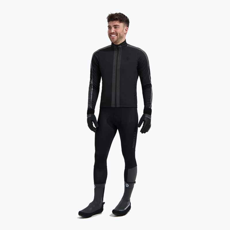 Pánská cyklistická bunda Rogelli Essential Winter Hi Vis black 2