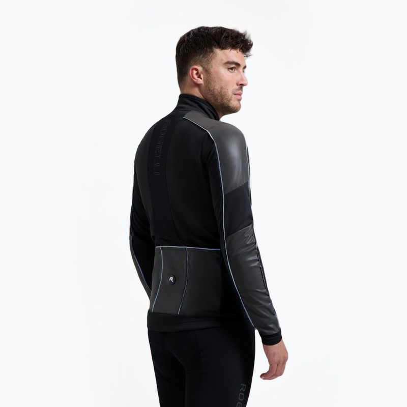 Pánská cyklistická bunda Rogelli Essential Winter Hi Vis black 3