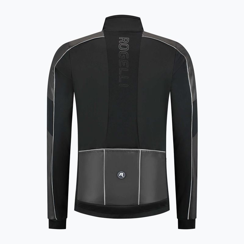 Pánská cyklistická bunda Rogelli Essential Winter Hi Vis black 6